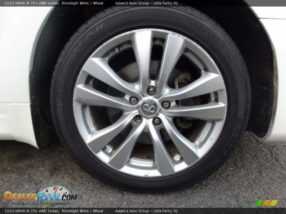 2010 Infiniti M 35x AWD Sedan Moonlight White / Wheat Photo #34