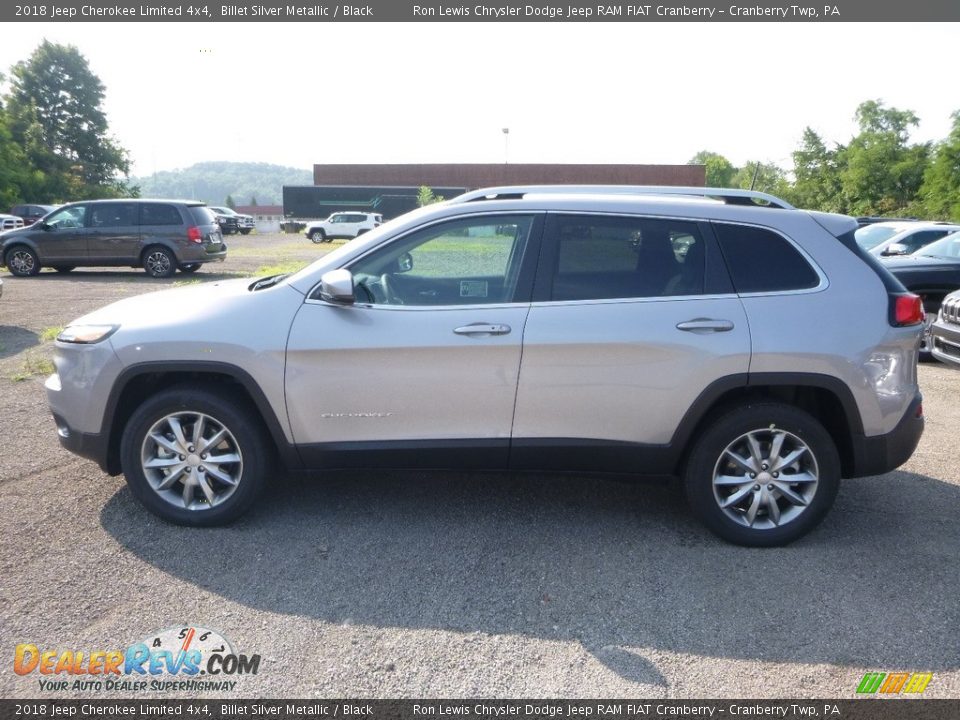 2018 Jeep Cherokee Limited 4x4 Billet Silver Metallic / Black Photo #2