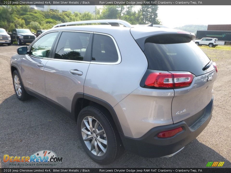 2018 Jeep Cherokee Limited 4x4 Billet Silver Metallic / Black Photo #3