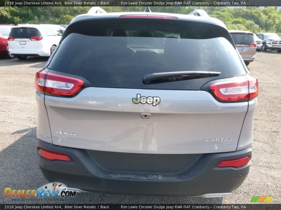 2018 Jeep Cherokee Limited 4x4 Billet Silver Metallic / Black Photo #4