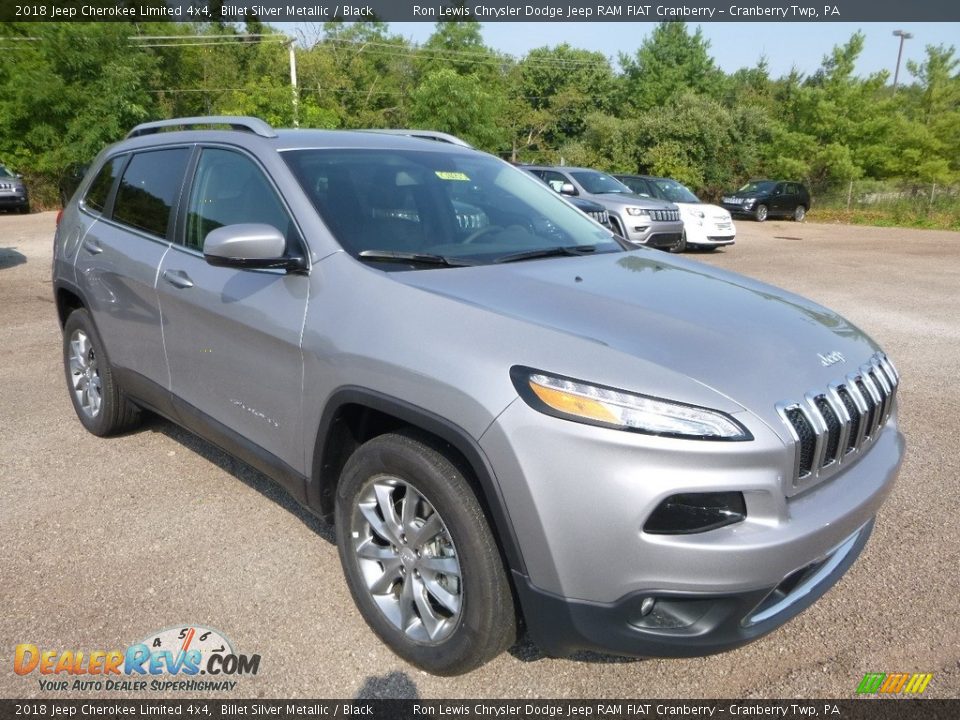 2018 Jeep Cherokee Limited 4x4 Billet Silver Metallic / Black Photo #7