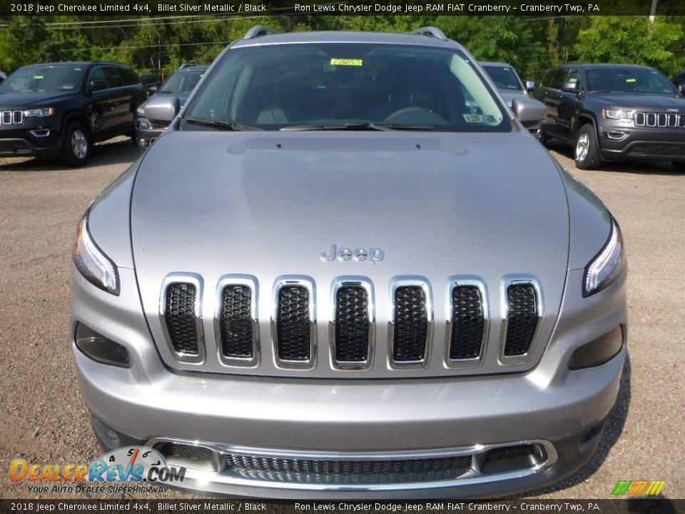 2018 Jeep Cherokee Limited 4x4 Billet Silver Metallic / Black Photo #8