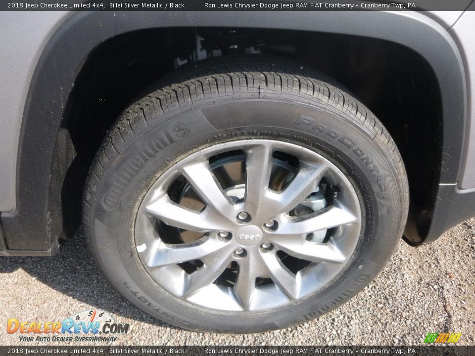 2018 Jeep Cherokee Limited 4x4 Billet Silver Metallic / Black Photo #9