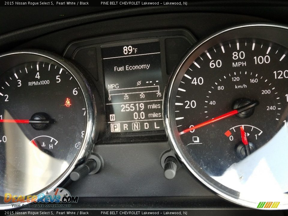 2015 Nissan Rogue Select S Pearl White / Black Photo #5