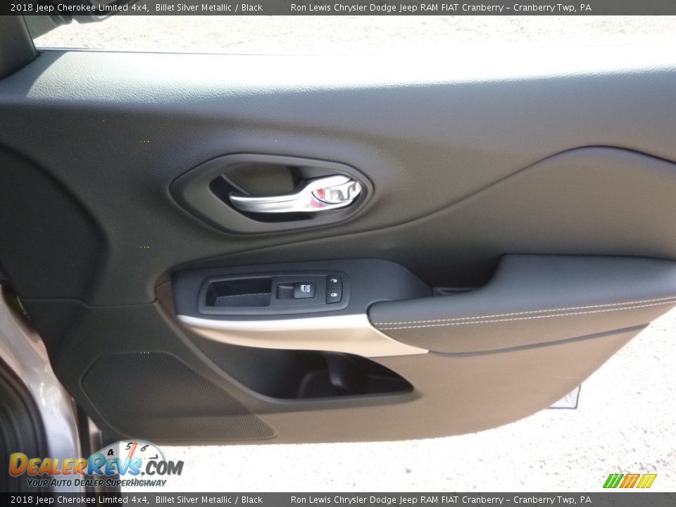 2018 Jeep Cherokee Limited 4x4 Billet Silver Metallic / Black Photo #12