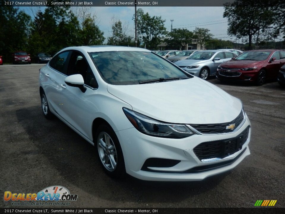 2017 Chevrolet Cruze LT Summit White / Jet Black Photo #3