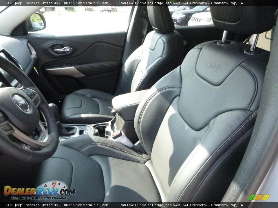 2018 Jeep Cherokee Limited 4x4 Billet Silver Metallic / Black Photo #14