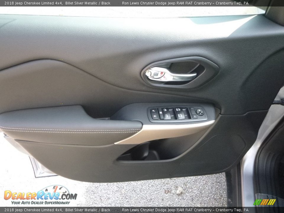 2018 Jeep Cherokee Limited 4x4 Billet Silver Metallic / Black Photo #15