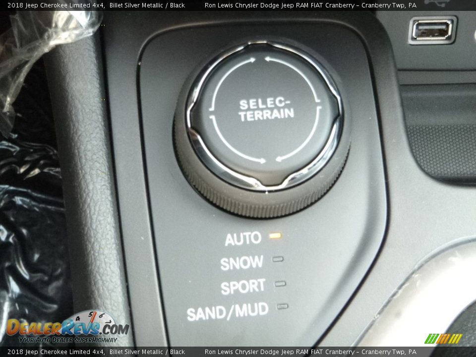 2018 Jeep Cherokee Limited 4x4 Billet Silver Metallic / Black Photo #19
