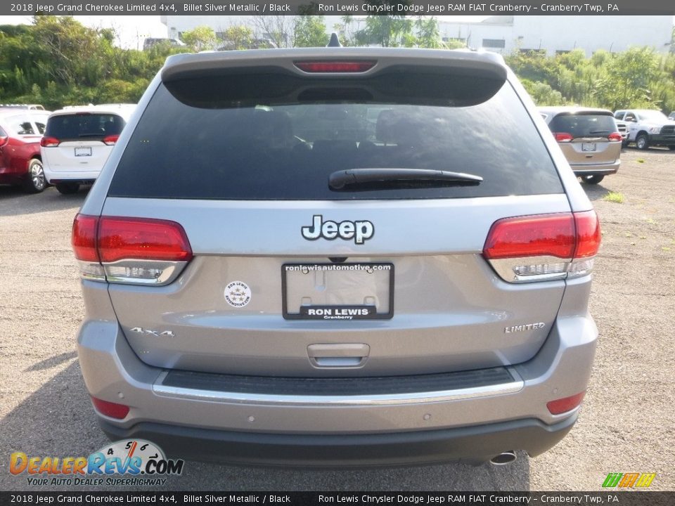 2018 Jeep Grand Cherokee Limited 4x4 Billet Silver Metallic / Black Photo #4