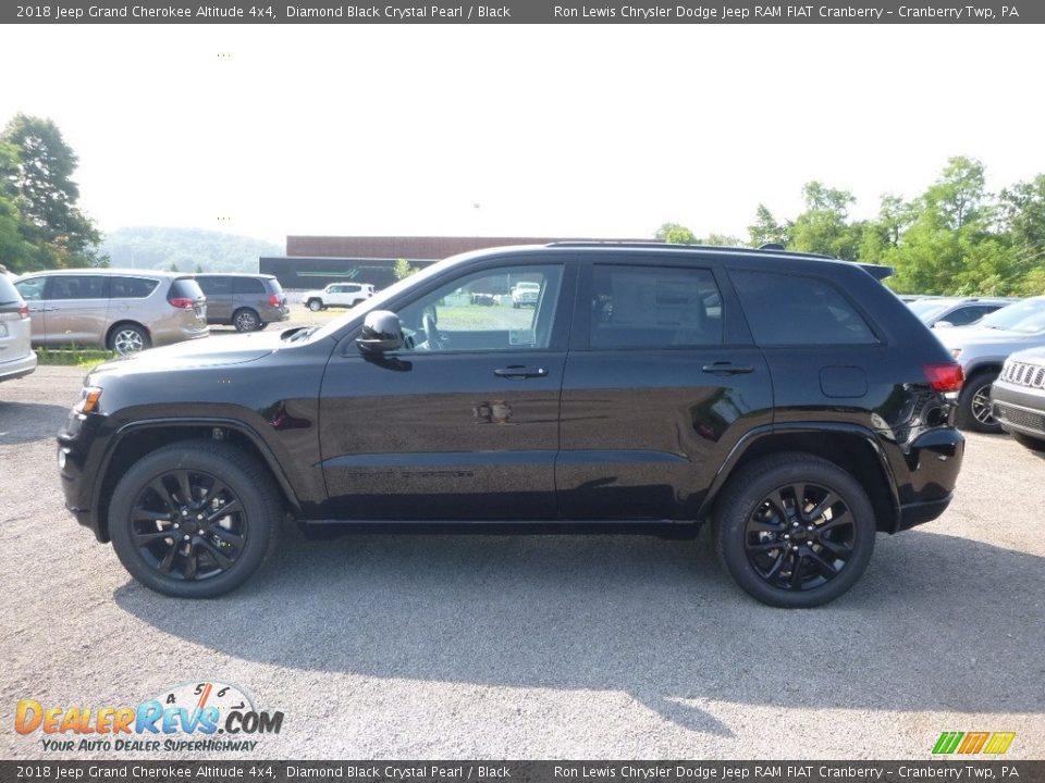2018 Jeep Grand Cherokee Altitude 4x4 Diamond Black Crystal Pearl / Black Photo #2