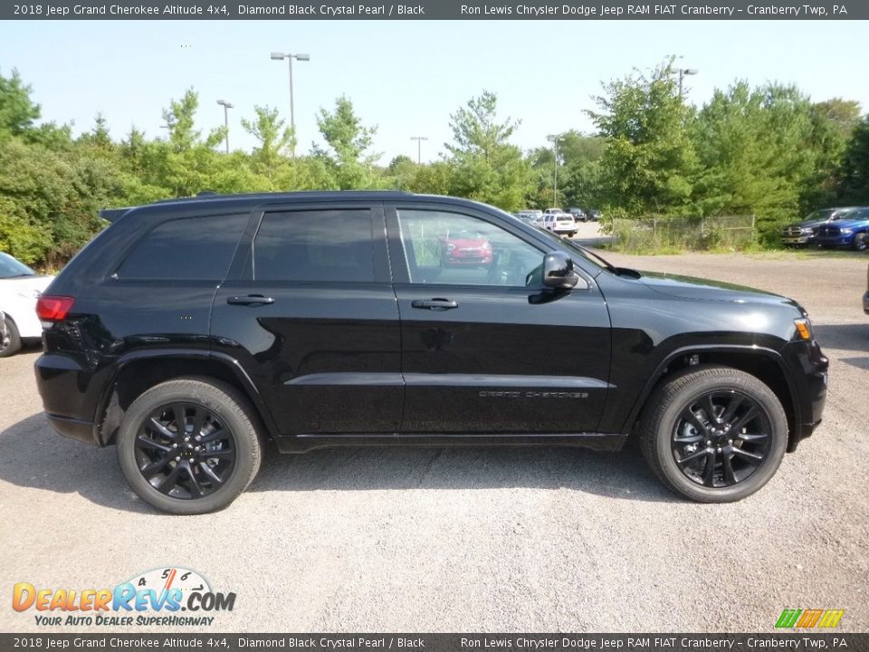 2018 Jeep Grand Cherokee Altitude 4x4 Diamond Black Crystal Pearl / Black Photo #6