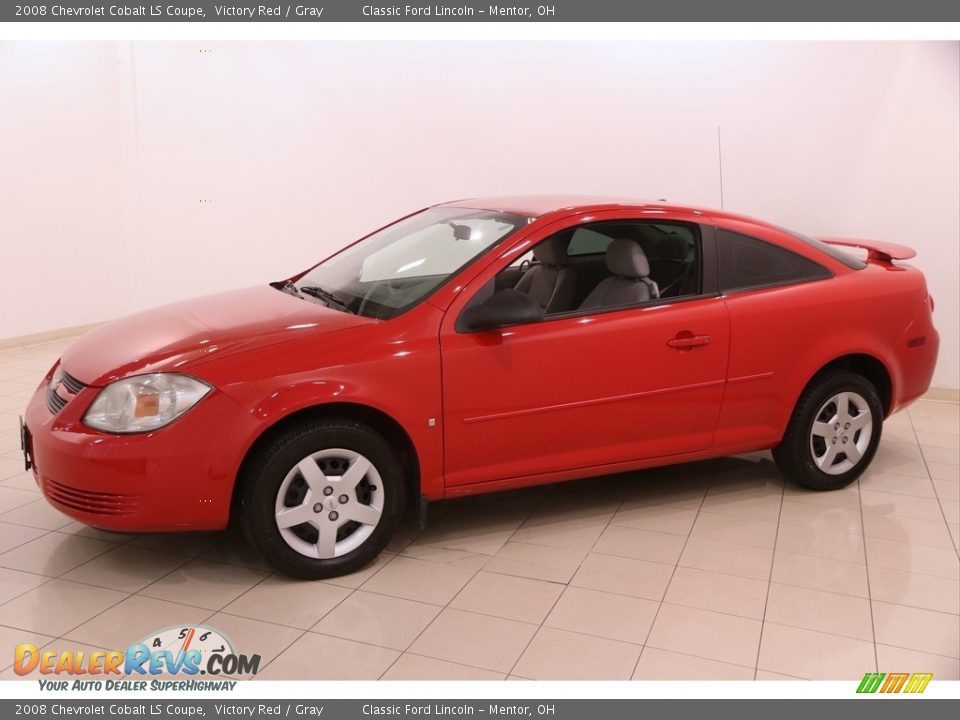 2008 Chevrolet Cobalt LS Coupe Victory Red / Gray Photo #3