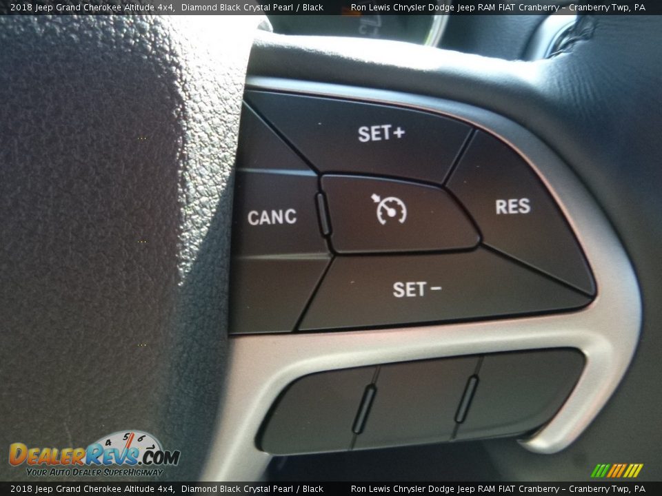 2018 Jeep Grand Cherokee Altitude 4x4 Diamond Black Crystal Pearl / Black Photo #19