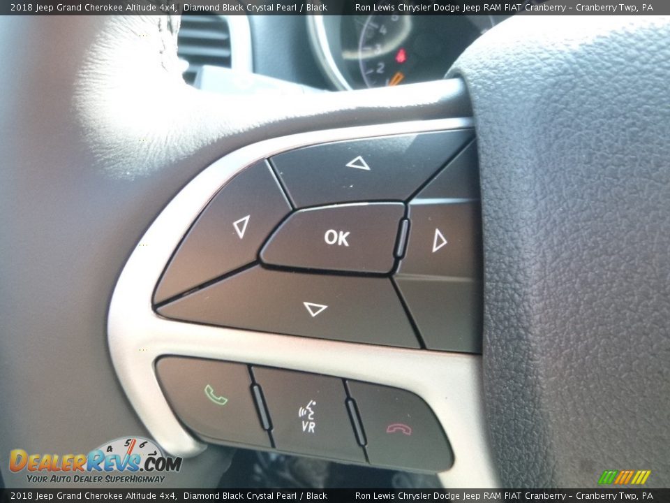 2018 Jeep Grand Cherokee Altitude 4x4 Diamond Black Crystal Pearl / Black Photo #20