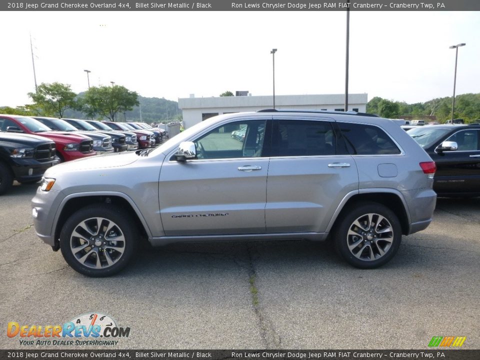2018 Jeep Grand Cherokee Overland 4x4 Billet Silver Metallic / Black Photo #2