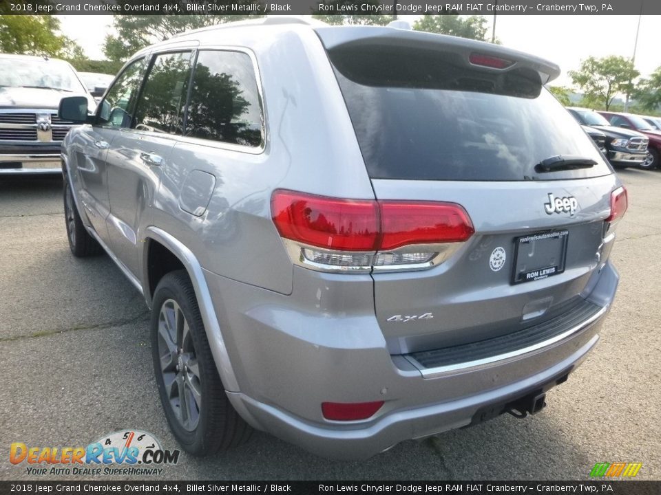 2018 Jeep Grand Cherokee Overland 4x4 Billet Silver Metallic / Black Photo #3