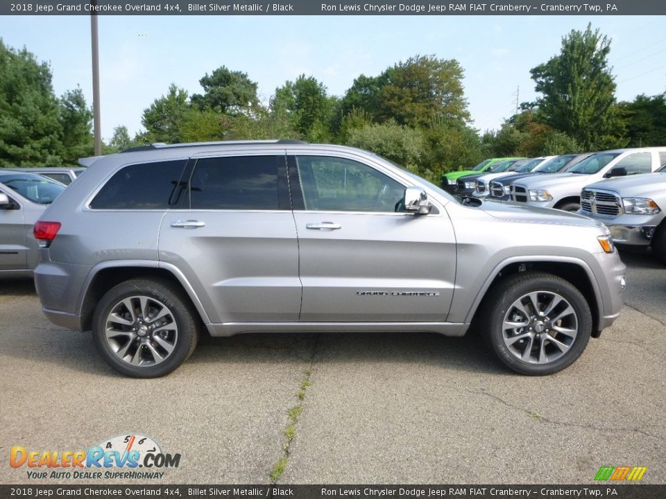 2018 Jeep Grand Cherokee Overland 4x4 Billet Silver Metallic / Black Photo #6