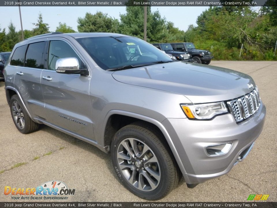 2018 Jeep Grand Cherokee Overland 4x4 Billet Silver Metallic / Black Photo #7