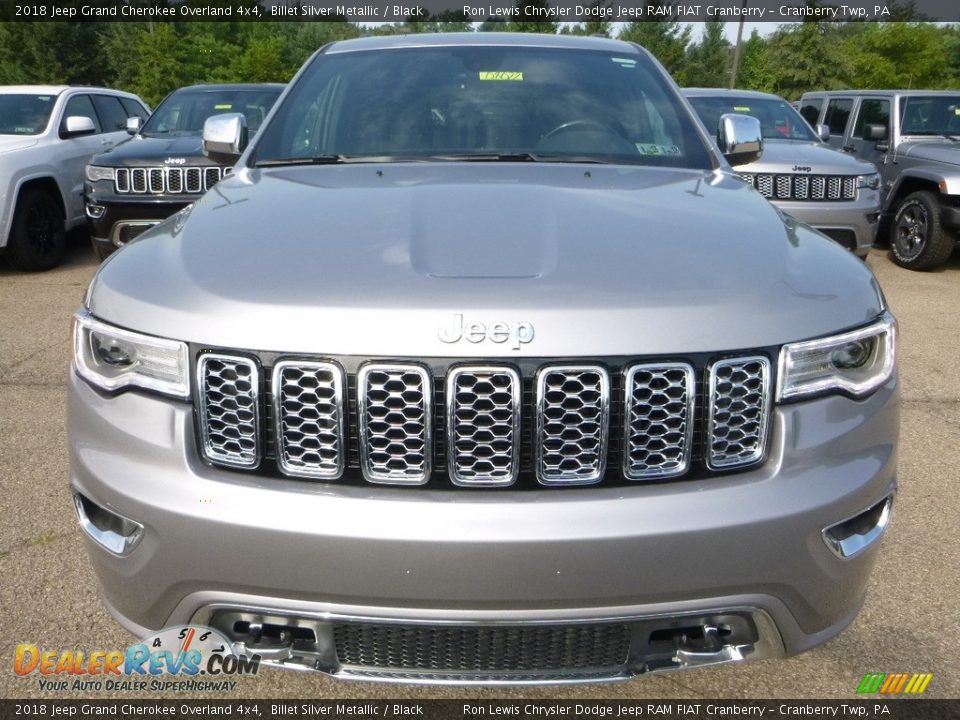 2018 Jeep Grand Cherokee Overland 4x4 Billet Silver Metallic / Black Photo #8