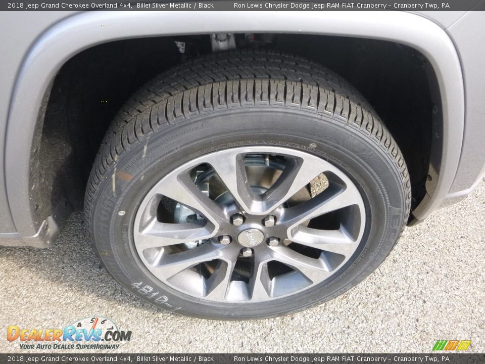 2018 Jeep Grand Cherokee Overland 4x4 Billet Silver Metallic / Black Photo #9
