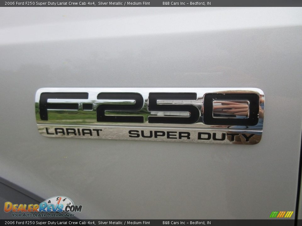 2006 Ford F250 Super Duty Lariat Crew Cab 4x4 Silver Metallic / Medium Flint Photo #14
