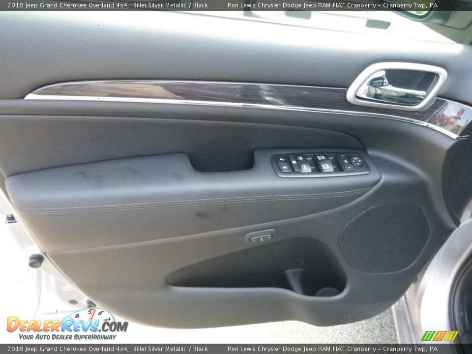 2018 Jeep Grand Cherokee Overland 4x4 Billet Silver Metallic / Black Photo #14