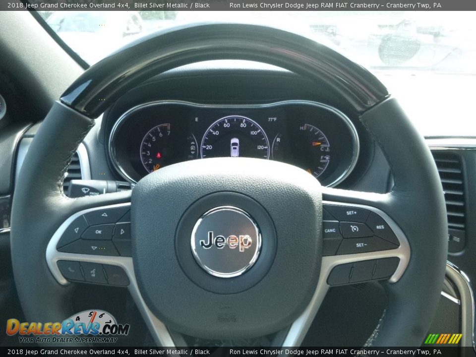 2018 Jeep Grand Cherokee Overland 4x4 Billet Silver Metallic / Black Photo #20