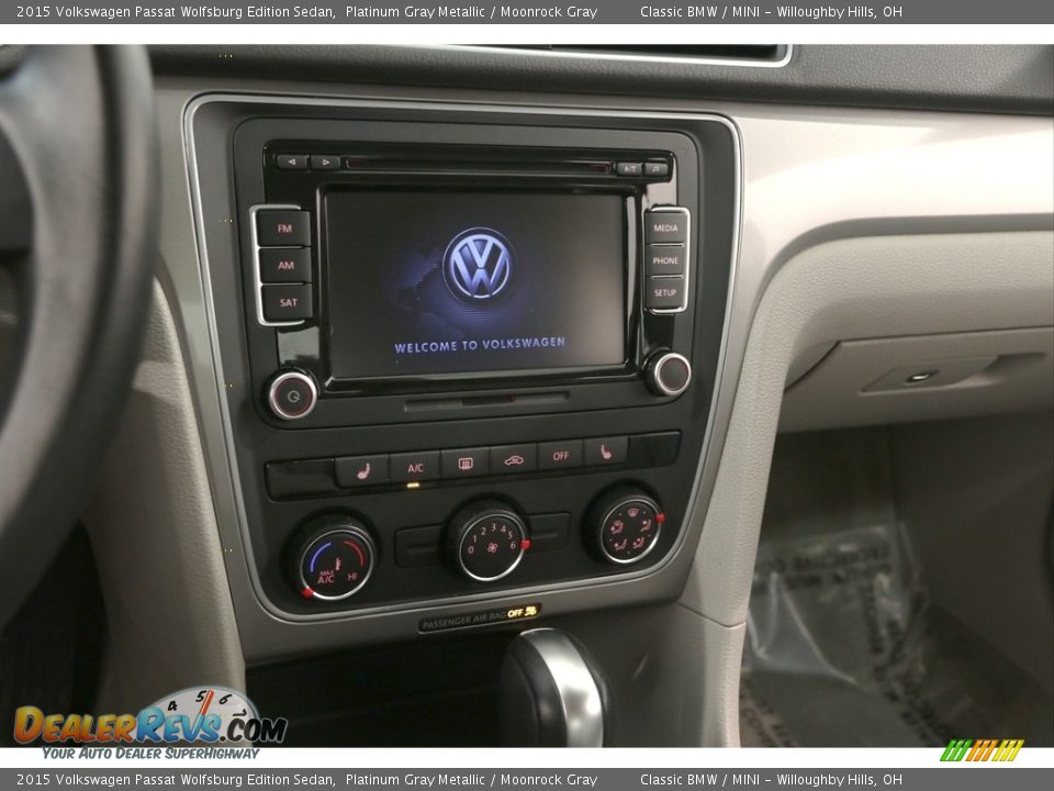2015 Volkswagen Passat Wolfsburg Edition Sedan Platinum Gray Metallic / Moonrock Gray Photo #9