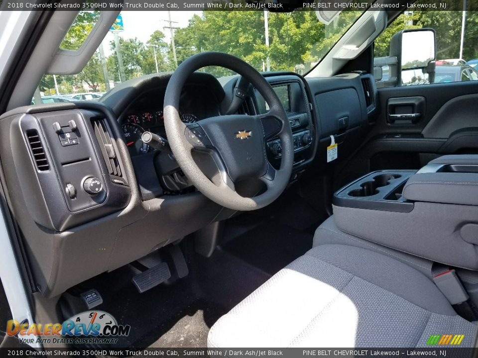 Dark Ash/Jet Black Interior - 2018 Chevrolet Silverado 3500HD Work Truck Double Cab Photo #7