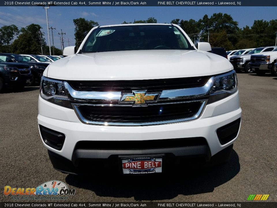 2018 Chevrolet Colorado WT Extended Cab 4x4 Summit White / Jet Black/Dark Ash Photo #2