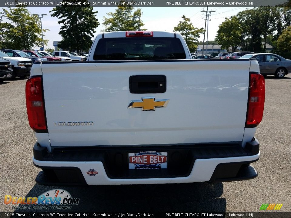 2018 Chevrolet Colorado WT Extended Cab 4x4 Summit White / Jet Black/Dark Ash Photo #5