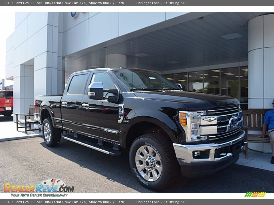 2017 Ford F250 Super Duty Lariat Crew Cab 4x4 Shadow Black / Black Photo #1