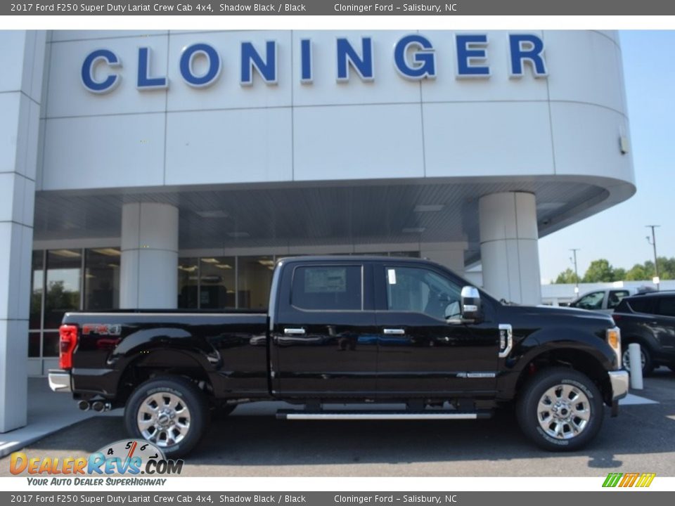 2017 Ford F250 Super Duty Lariat Crew Cab 4x4 Shadow Black / Black Photo #2