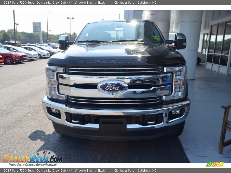 2017 Ford F250 Super Duty Lariat Crew Cab 4x4 Shadow Black / Black Photo #3
