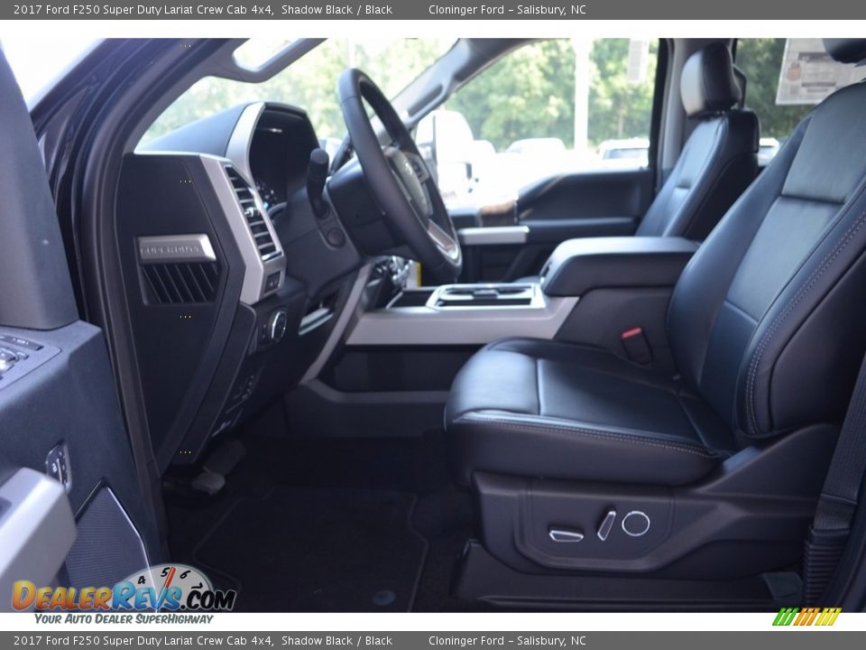2017 Ford F250 Super Duty Lariat Crew Cab 4x4 Shadow Black / Black Photo #7