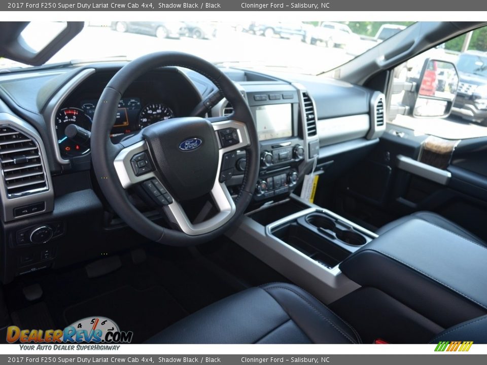 2017 Ford F250 Super Duty Lariat Crew Cab 4x4 Shadow Black / Black Photo #8