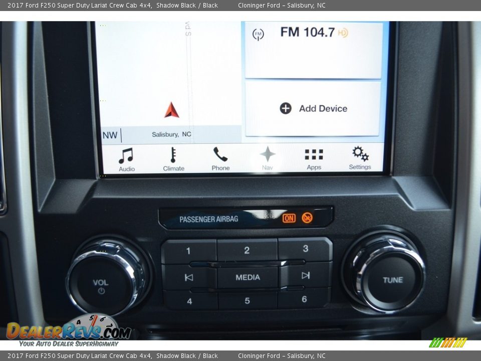 2017 Ford F250 Super Duty Lariat Crew Cab 4x4 Shadow Black / Black Photo #11
