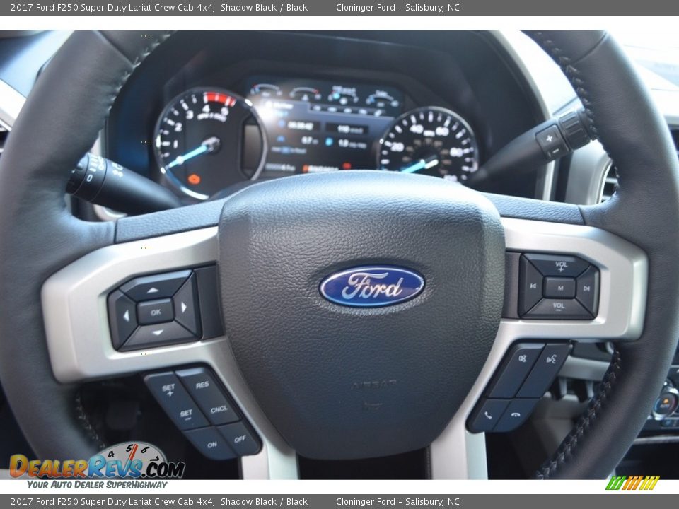 2017 Ford F250 Super Duty Lariat Crew Cab 4x4 Shadow Black / Black Photo #19