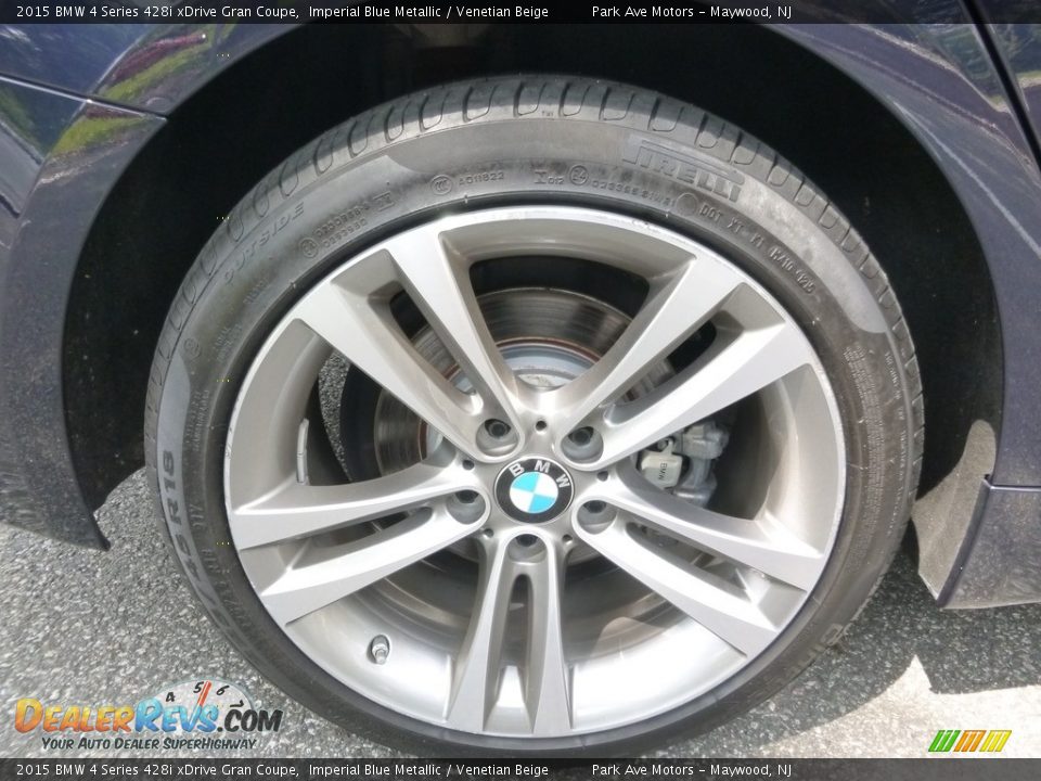 2015 BMW 4 Series 428i xDrive Gran Coupe Imperial Blue Metallic / Venetian Beige Photo #36