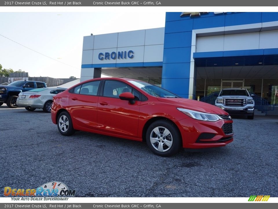 2017 Chevrolet Cruze LS Red Hot / Jet Black Photo #1
