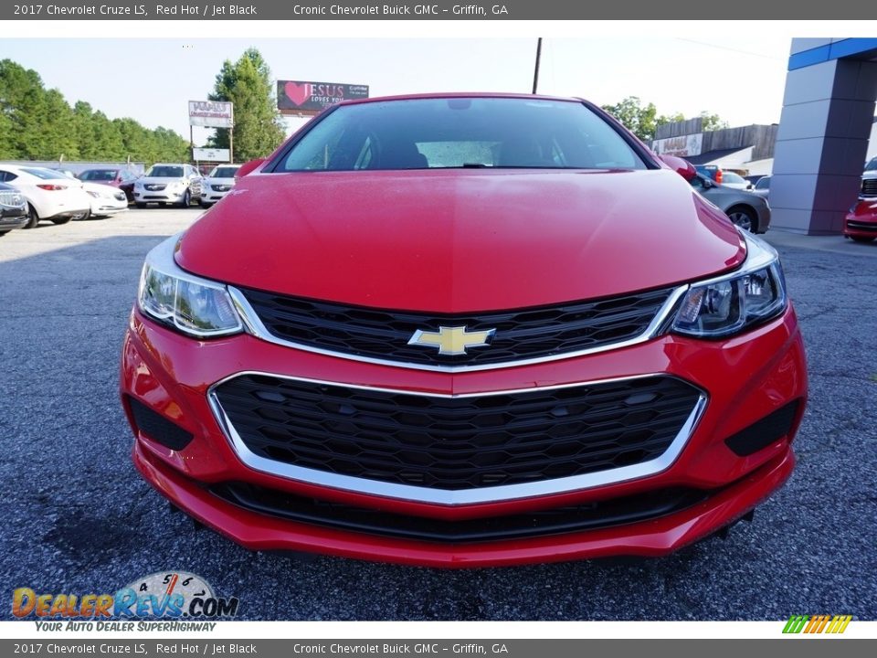 2017 Chevrolet Cruze LS Red Hot / Jet Black Photo #2