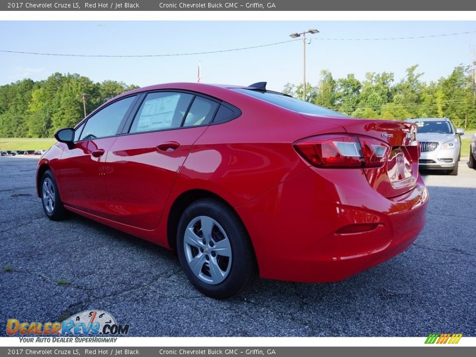 2017 Chevrolet Cruze LS Red Hot / Jet Black Photo #5