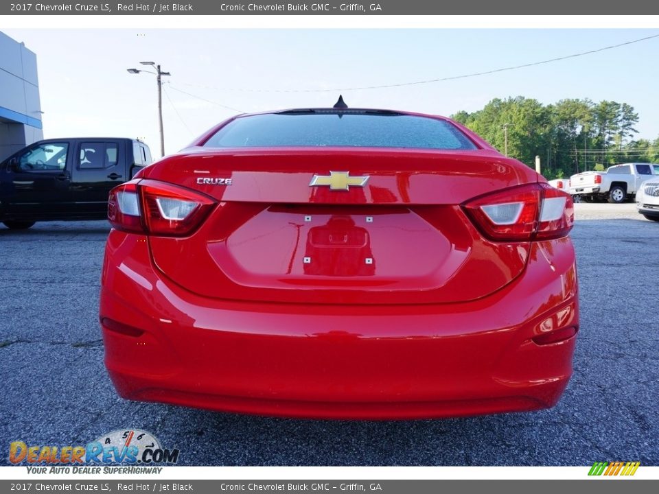 2017 Chevrolet Cruze LS Red Hot / Jet Black Photo #6