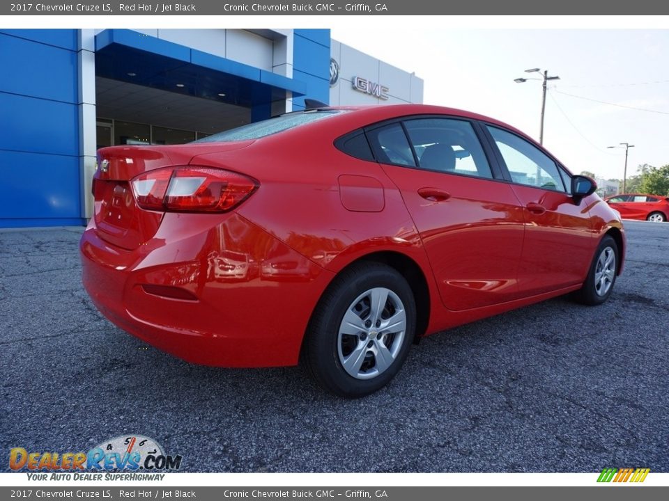 2017 Chevrolet Cruze LS Red Hot / Jet Black Photo #7