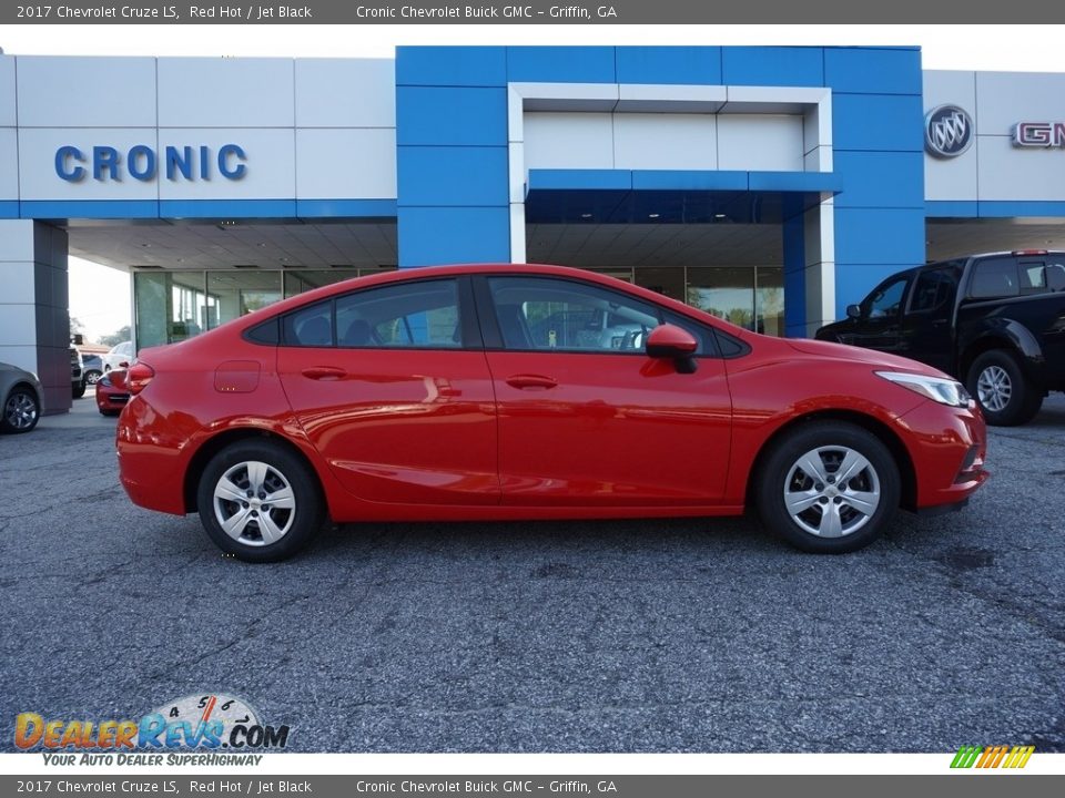 2017 Chevrolet Cruze LS Red Hot / Jet Black Photo #8