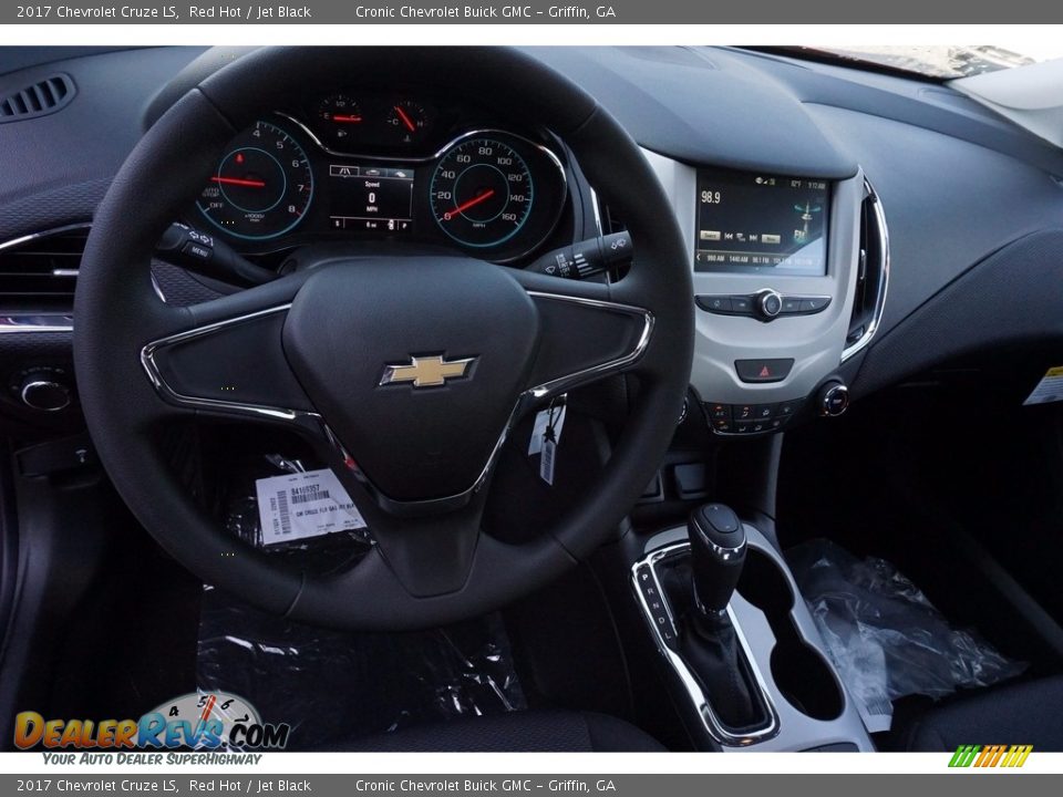 2017 Chevrolet Cruze LS Red Hot / Jet Black Photo #10