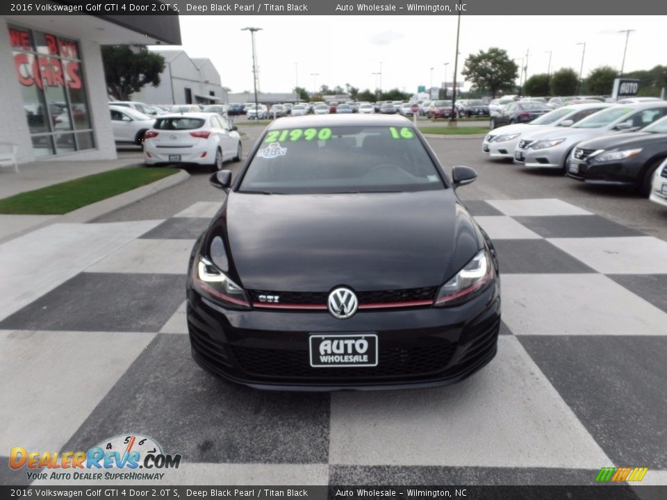 2016 Volkswagen Golf GTI 4 Door 2.0T S Deep Black Pearl / Titan Black Photo #2