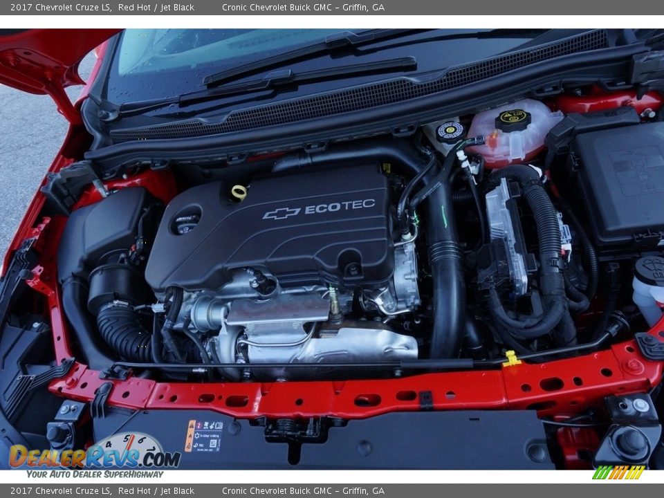 2017 Chevrolet Cruze LS Red Hot / Jet Black Photo #12