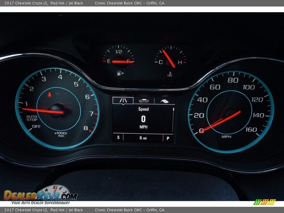 2017 Chevrolet Cruze LS Red Hot / Jet Black Photo #13